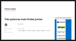 Desktop Screenshot of fraseslegais.com.br