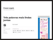Tablet Screenshot of fraseslegais.com.br